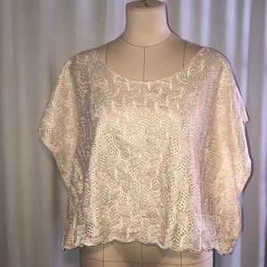 Issa de mar eyelet beach coverup